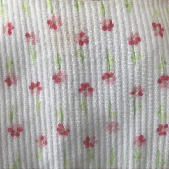 Luli & Me Green and White Floral Dress, Size 12 Months. - Picture 6 of 7